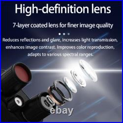 4K UHD 40MP 600M Binoculars Night Vision for Hunting Camping 8X Digital Zoom