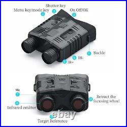 4K WiFi Night Vision Binoculars 800m Full Dark 8W Infrared 10x Digital Telescope