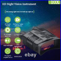 4K WiFi Night Vision Binoculars 800m Full Dark 8W Infrared 10x Digital Telescope