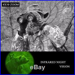 4X50 Night Vision Binocular 980ft Hunting Infrared Telescope jumelles DVR 300M