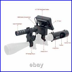 4.3 Infrared Night Vision Rifle Scope Hunting Sight Camera With 850nm IR Torch