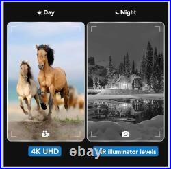 4k IR Night Vision Binoculars GlassOwl 3x Optical 8X Digital zoom Day & Night