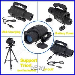 4x40 Digital IR Night Vision Monóculo 350m 5xZoom Hunting Camera Video Recorder