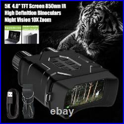 5K Night Vision Binoculars 10X Zoom 850nm Infrared Hunting Telescope IR Camera 5K Night Vision Binoculars 10X Zoom 850nm Infrared Hunting Telescope IR Camera