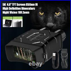5K Night Vision Binoculars 10X Zoom 850nm Infrared Hunting Telescope IR Camera 5K Night Vision Binoculars 10X Zoom 850nm Infrared Hunting Telescope IR Camera