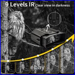 5K Video 10X Digital Zoom 60MP Night Vision Hunting Binoculars IR Camera 600m Z9