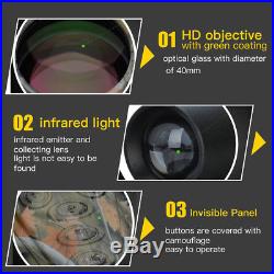 5X40 Infrared Dark Night Vision IR Monocular Telescope Digital Camera Hunting EC