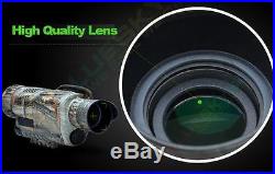 5X40 Infrared Night Vision IR Zoom Monocular Binoculars Telescopes 8GB 200M Rec