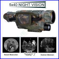 5X40 Night Vision Goggles Monocular Security Camera IR Binoculars For Hunting