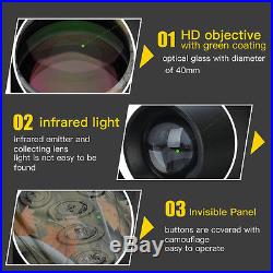 5X40 Night Vision Monocular Binoculars Telescopes Scope Hunting Infrared IP54 ST