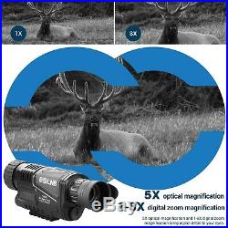 5X40 Night Vision Monocular Infrared IR Camera HD with 1.5 TFT LCD 16G TF Card
