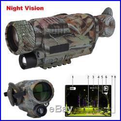 5X40mm Night Vision Monocular IR Infrared Telescope HD Hunting Camera Video AM