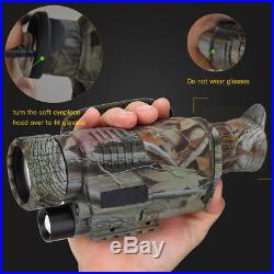 5X Night Vision Monocular Infrared Trail Telescope Scope Hunting Camera Security