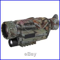5X Night Vision Monocular Infrared Trail Telescope Scope Hunting Camera Security