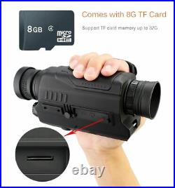 5x32 Infrared Digital Night Vision Monocular With 8g Tf Card 200m Range Hunting