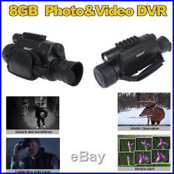 5x40 Digital Infrared Night Vision Monocular 8GB Video Photo DVR 5MP Telescope