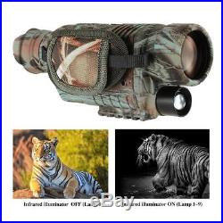 5x40 Digital Night Vision Monocular Telescope with Camera Video Camcorder F5T3