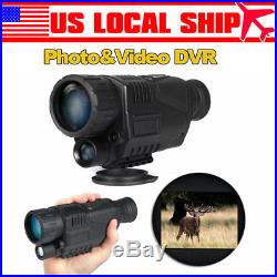 5x40 Infrared IR Digital Night Vision Video Camera Monocular Scope 8GB SD Card