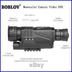 5x40 Infrared IR Digital Night Vision Video Camera Monocular Scope 8GB SD Card