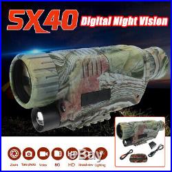 5x40 Infrared IR Night Vision Digital Video Camera Monocular Scope Telescope DV