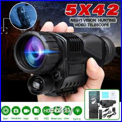 5x40 Infrared IR Night Vision Hunting Monocular Telescope Digital Video