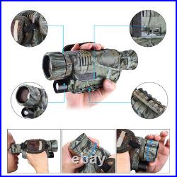 5x40 Infrared Night Vision Monocular Telescope With8GB For Wild Hunting Watching