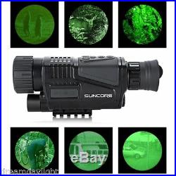 5x40 Monocular IR Night Vision Scope Video Playback Telescope Digital Camera