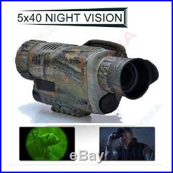 5x40 Night Vision Goggles Monocular IR Surveillance Camera Home for Rifle Scope