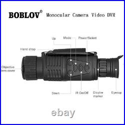 5x40 Zoom Scope Digital Monocular IR Night Vision Takes Photo Video DVR Black