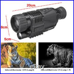 5x40 Zoom Video Recorder PRO Infrared IR Night Vision Monocular 8GB Camera