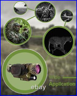 5x8 Optics Night Vision Infrared 16G Monocular Scope IR Flashlight for Hunting