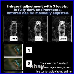 600M 8X Digital Zoom Infrared Night Vision Monocular Binoculars UHD Trail Camera