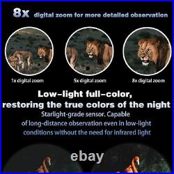 600M 8X Digital Zoom Infrared Night Vision Monocular Binoculars UHD Trail Camera