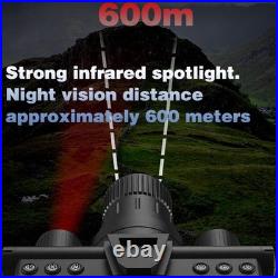 600m 4K Night Vision Hunting Binoculars 8x Digital Zoom with Tactical Flashlight