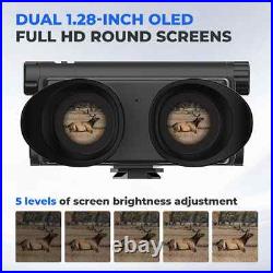 600m 4K Night Vision Hunting Binoculars Head Mounted Helmet 8x Zoom Goggles