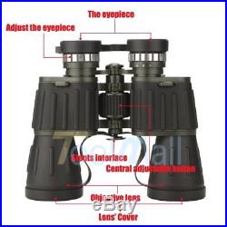 60x50 Zoom Day Night Vision Outdoor Travel Binoculars Hunting Telescope+Case