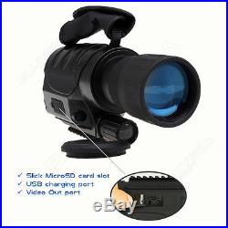 650D+ Infrared Night Vision Monocular IR DVR Recorder Monoculars 6X50mm DVR
