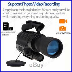 650D+ Night Vision Sight Monocular Still&Video Capture Digital 6X50 DVR Recorder