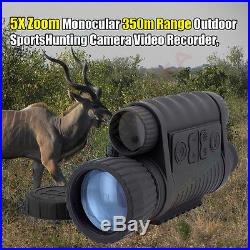 6X50 Digital IR Night Vision Monocular 350m 6xZoom Camera Camcoder DVR Photo