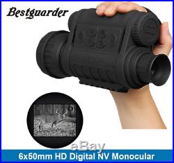 6x5MM Night Vision Monocular1.5 TFT LCD 350m Infrared HD Camera Camcorder 5MP