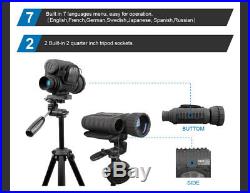 6x5MM Night Vision Monocular1.5 TFT LCD 350m Infrared HD Camera Camcorder 5MP