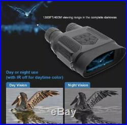 720P IP56 Digital Infrared Night Vision Binocular Video recorder Camera Audio