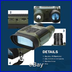 7X31 Digital Night Vision Binocular Scope with 2 TFT LCD and 32GB TFCard Camera
