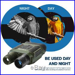 7X31 Night Vision Binocular IR Scope with 2 TFT LCD 32G TF Card for Hunting