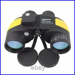 7X50 High Power Binoculars With Rangefinder Compass for Camping Hunting Waterproof
