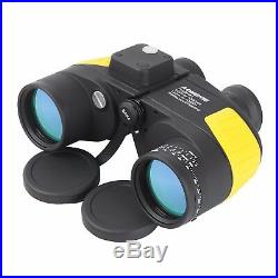7X50 Military Binoculars BAK4 Prism Telescope Waterproof With Rangefinder Comapss