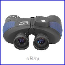 7X50 Military Binoculars BAK4 Prism Telescope Waterproof With Rangefinder Compass