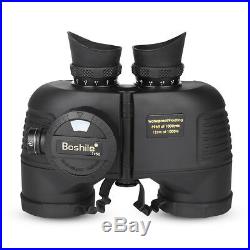 7X50 Military Marine Night Vison Binoculars Waterproof With Rangefinder Compass SA