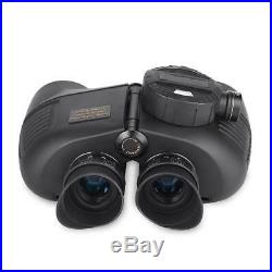 7X50 Military Marine Night Vison HD Binoculars Waterproof With Rangefinder Compass