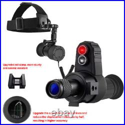 7X Helmet Monocular Night Vision Goggles Hunting Device Cross Cursor IR Scope